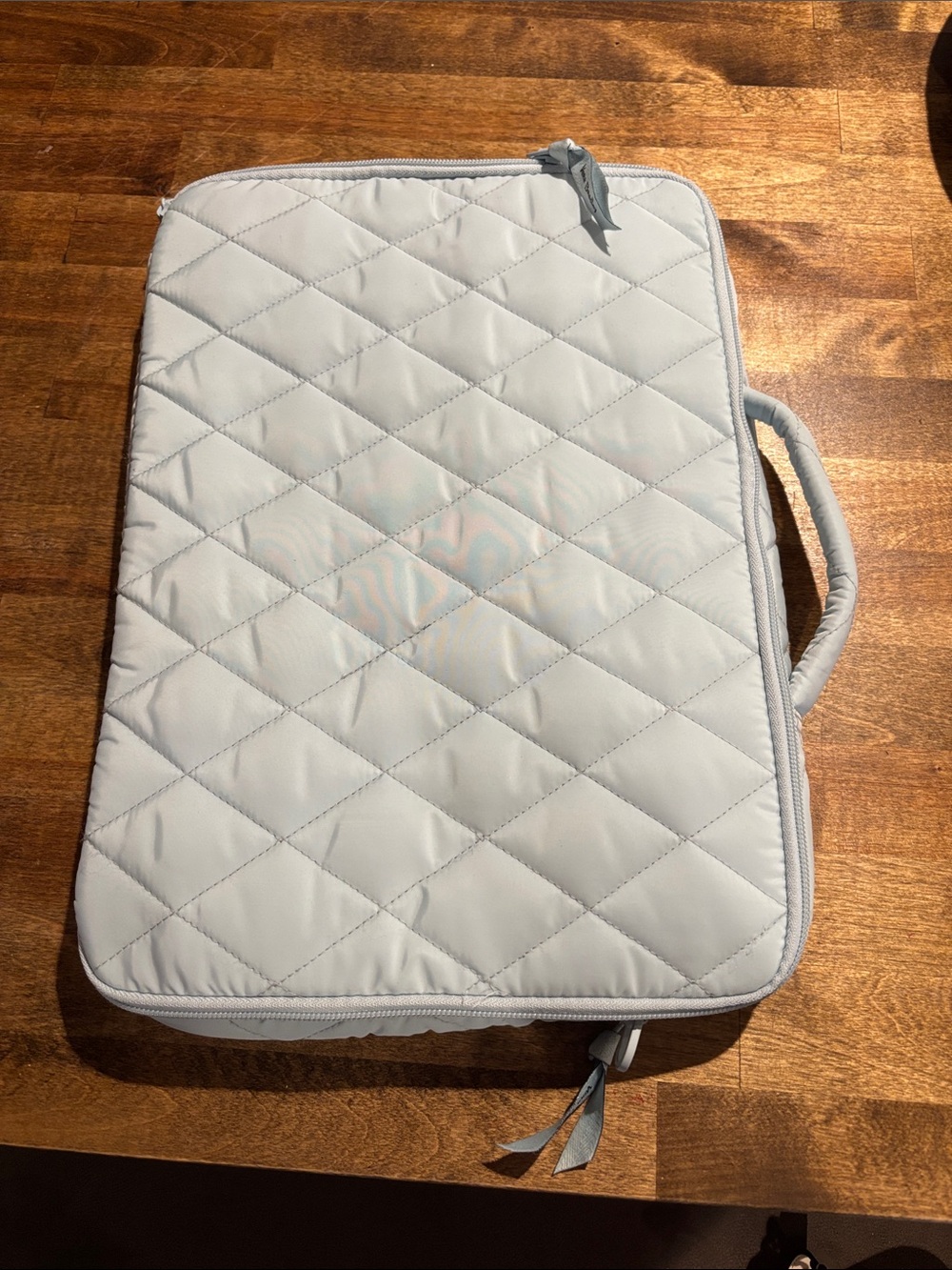 Vera Bradley Quilted Light blue Laptop Sleeve with Handle